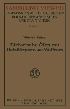 Elektrische Öfen mit Heizkörpern aus Wolfram