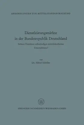 Dienstleistungsmärkte in der Bundesrepublik Deutschland