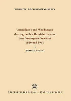 Unterschiede und Wandlungen der Regionalen Handelsstruktur