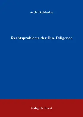 Rechtsprobleme der Due Diligence