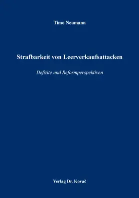 Strafbarkeit von Leerverkaufsattacken