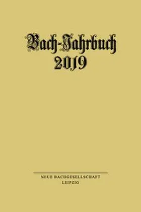 Bach-Jahrbuch 2019