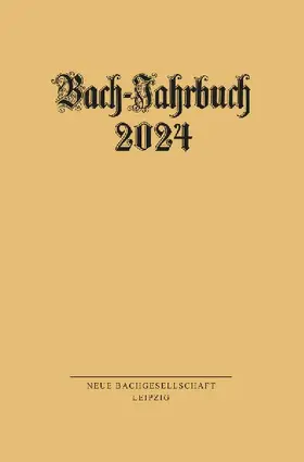 Bach-Jahrbuch 2024