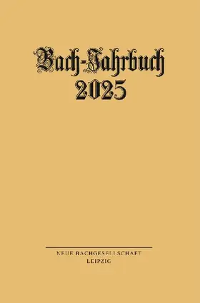 Bach-Jahrbuch 2025