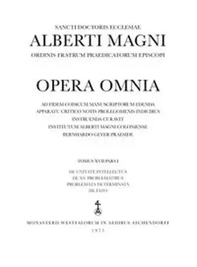 Opera Omnia / Super Dionysium. De divinis nominibus