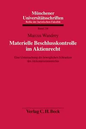 Materielle Beschlusskontrolle im Aktienrecht