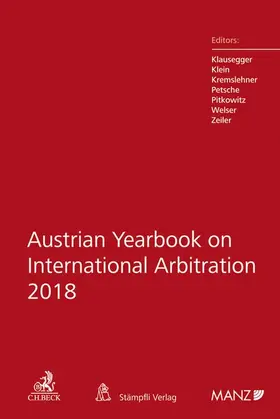 Austrian Yearbook on International Arbitration 2018