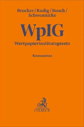 Wertpapierinstitutsgesetz. WpIG
