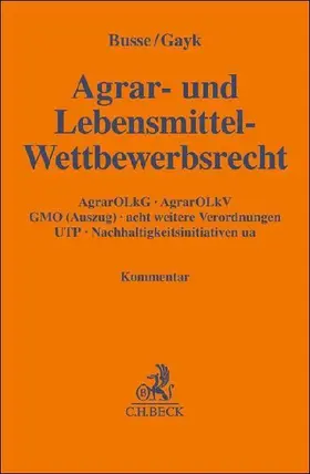 Agrar- und Lebensmittel-Wettbewerbsrecht