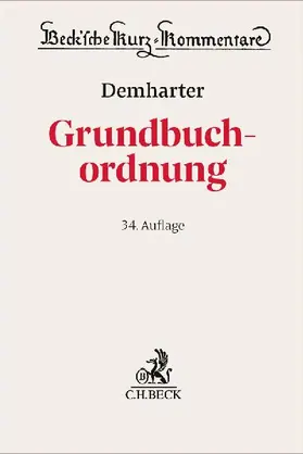 Grundbuchordnung. GBO