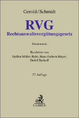 Rechtsanwaltsvergütungsgesetz. RVG