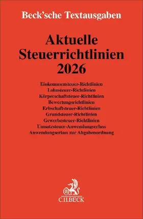 Aktuelle Steuerrichtlinien 2026