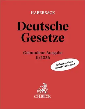 Deutsche Gesetze Gebundene Ausgabe II/2026