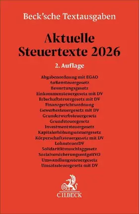 Aktuelle Steuertexte 2026