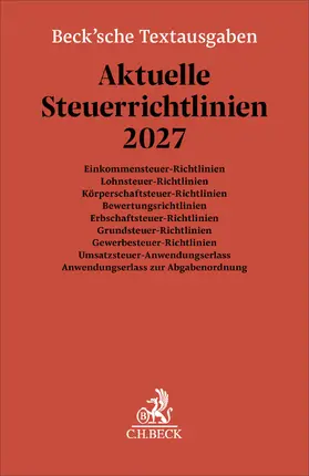 Aktuelle Steuerrichtlinien 2027