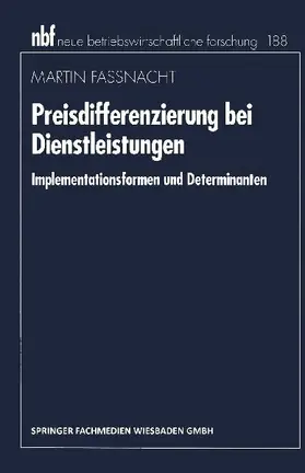 Preisdifferenzierung bei Dienstleistungen