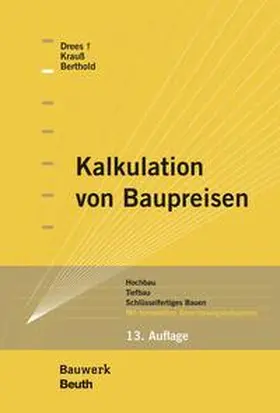 Kalkulation von Baupreisen