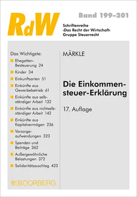 Die Einkommensteuer-Erklärung