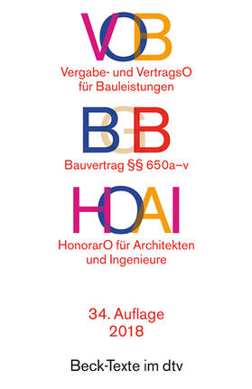 VOB/BGB Bauvertrag/HOAI