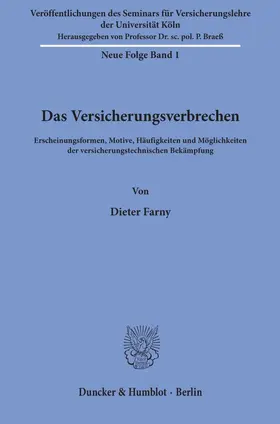 Das Versicherungsverbrechen.