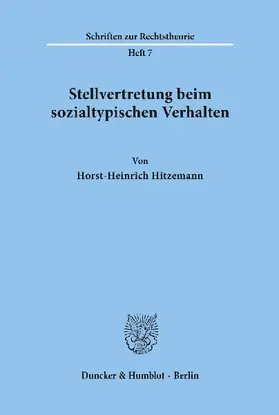 Stellvertretung beim sozialtypischen Verhalten.