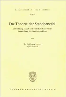 Die Theorie der Standortwahl.
