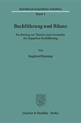 Buchführung und Bilanz.