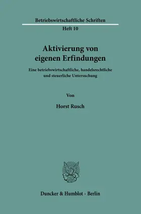 Aktivierung von eigenen Erfindungen.