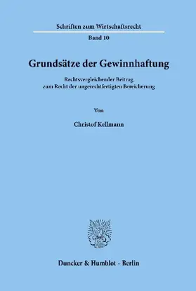 Grundsätze der Gewinnhaftung.