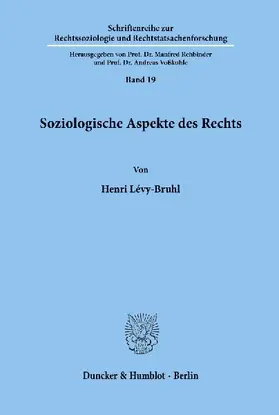 Soziologische Aspekte des Rechts.
