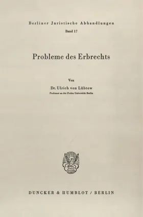 Probleme des Erbrechts.
