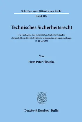 Technisches Sicherheitsrecht.