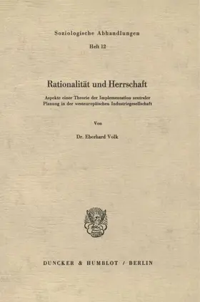 Rationalität und Herrschaft.