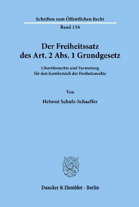 Der Freiheitssatz des Art. 2 Abs. 1 Grundgesetz.