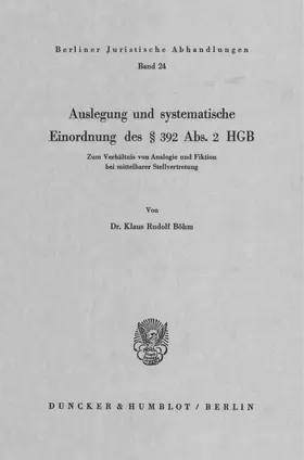 Auslegung und systematische Einordnung des § 392 Abs. 2 HGB.