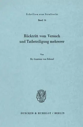 Rücktritt vom Versuch und Tatbeteiligung mehrerer.