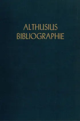 Althusius-Bibliographie