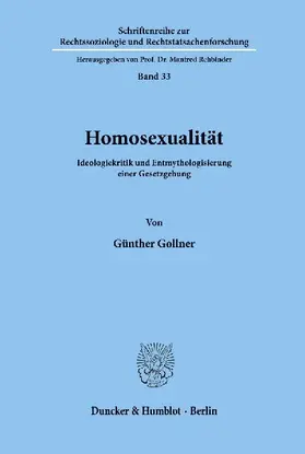 Homosexualität.