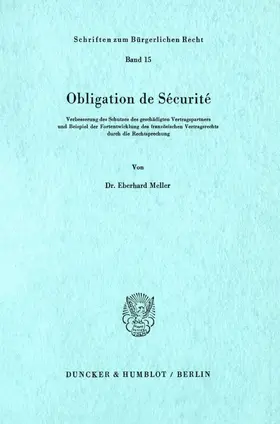 Obligation de Sécurité.