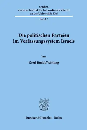 Die politischen Parteien im Verfassungssystem Israels.