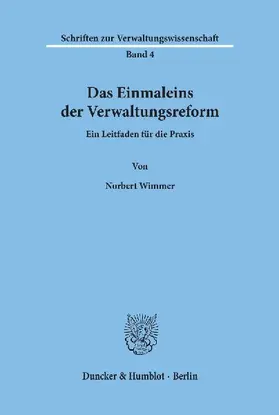 Das Einmaleins der Verwaltungsreform