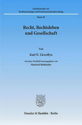 Recht, Rechtsleben und Gesellschaft.