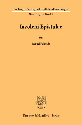 Iavoleni Epistulae.