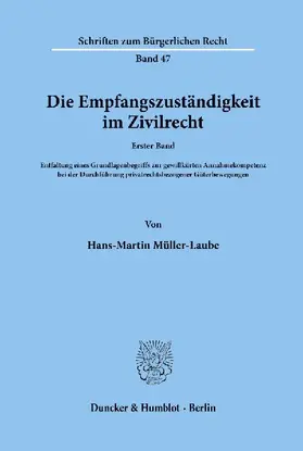 Die Empfangszuständigkeit im Zivilrecht.