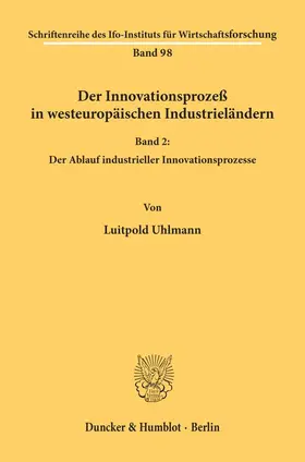 Der Innovationsprozeß in westeuropäischen Industrieländern.