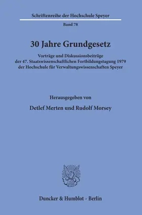 30 Jahre Grundgesetz.