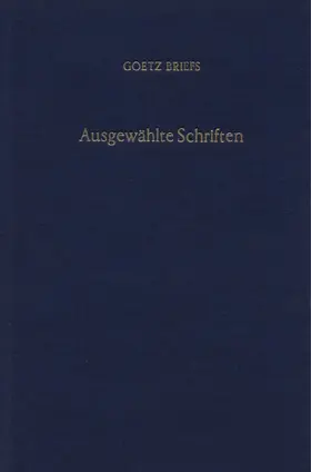 Ausgewählte Schriften.