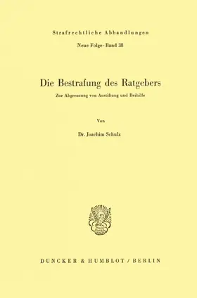 Die Bestrafung des Ratgebers.