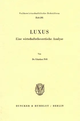 Luxus.