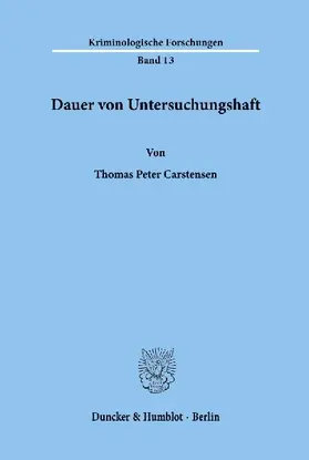 Dauer von Untersuchungshaft.